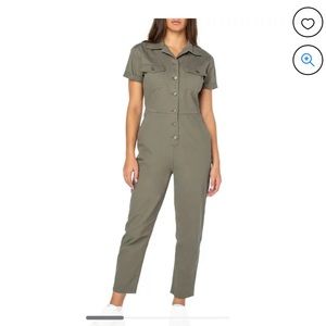 Celebrity Pink Women's Boilersuit - Dusty Olive